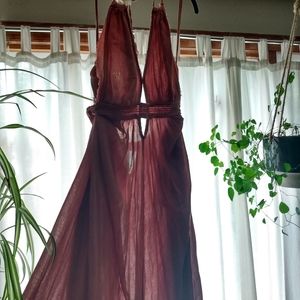 Free People Look into the Sun Dusty Rose Maxi